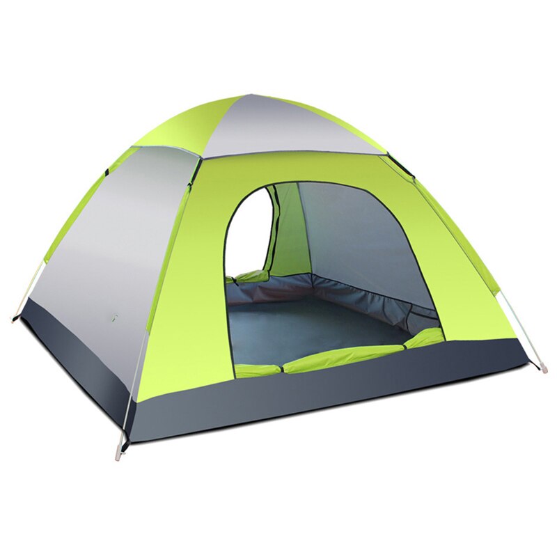 3-4 Personen Grote Ruimte Ultralight Tenten Outdoor Camping Tent Reizen Naturehike Tent Voor Camping Zon Bescherming Anti-mosquito: Gray-green