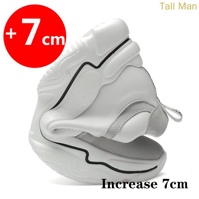 Mannen Lift Schoenen Verhooging Schoenen Hoogte Toename Inlegzolen 7Cm Man Sport Hoogte Toenemende Schoenen Hoogte Schoenen