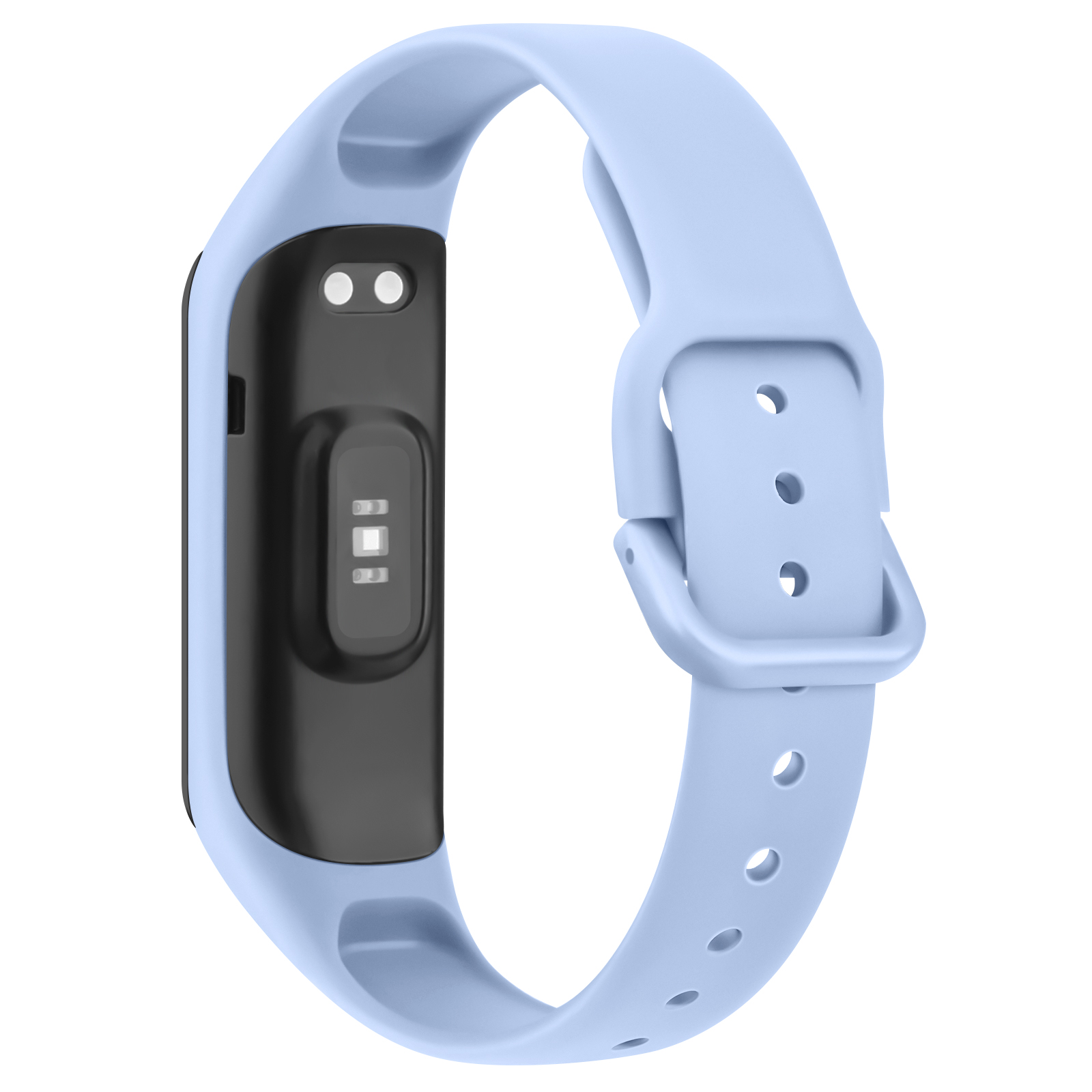 Miękki silikonowy pasek do Samsung Galaxy Fit 2 Wymiana bransoletki z paskiem do Samsung Galaxy Fit 2 Pasek do zegarka Opaska na nadgarstek: Czarny szary