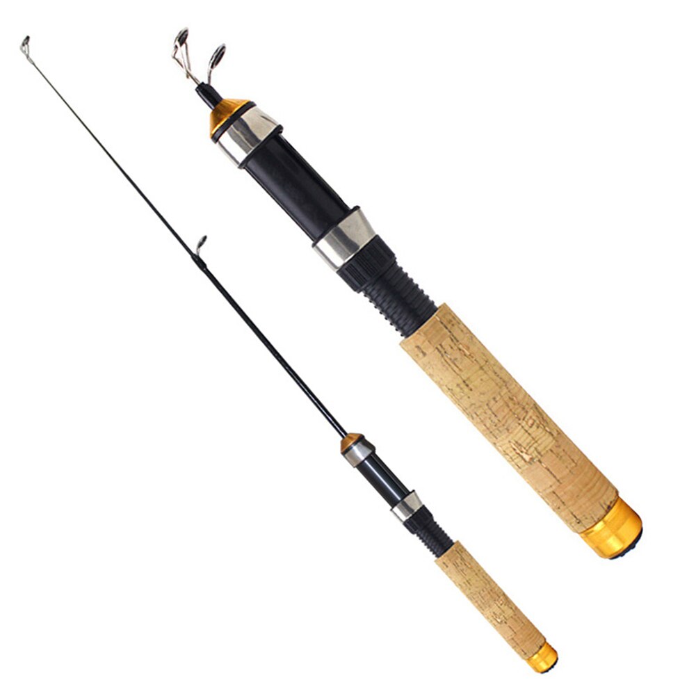 Ice Fishing Rod 60cm Portable Mini Telescopic Winter Fishing Pole Folded River Shrimp Carp Tackle Tool pesca Accessories