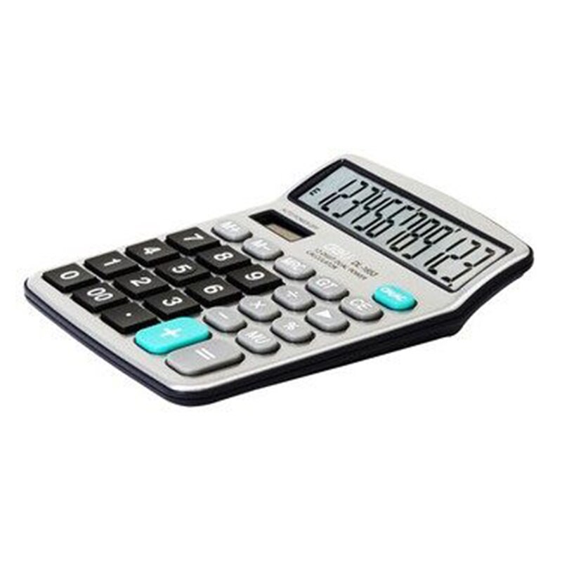 Deli 1653 Rekenmachine Solarcalculator 12 Calculator Computer Geschikt