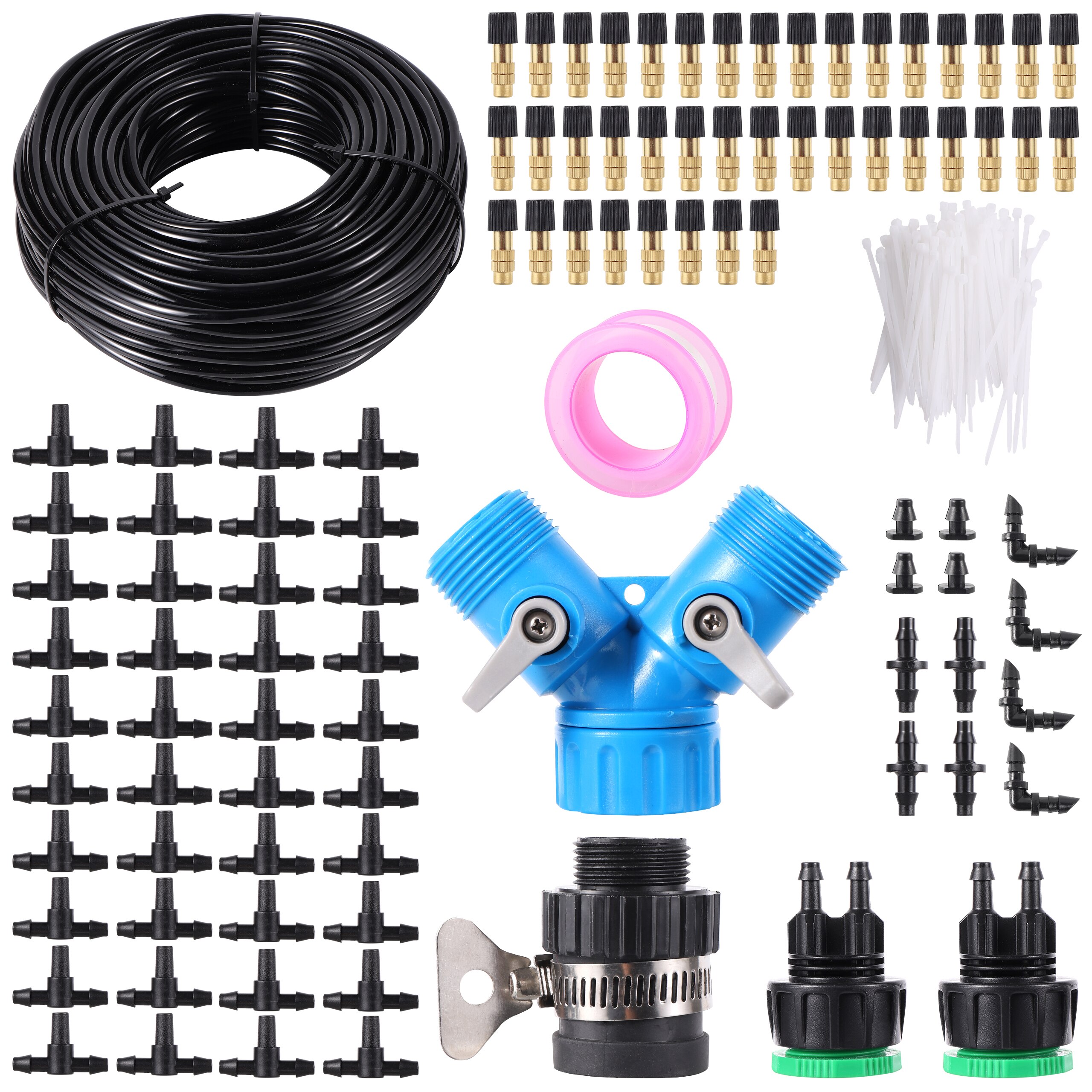 10/15/20/30/40m 1/4" Blank Distribution Garden Irrigation System Garden Greenhouse Flower Lawn Automatic Irrigation Equipment