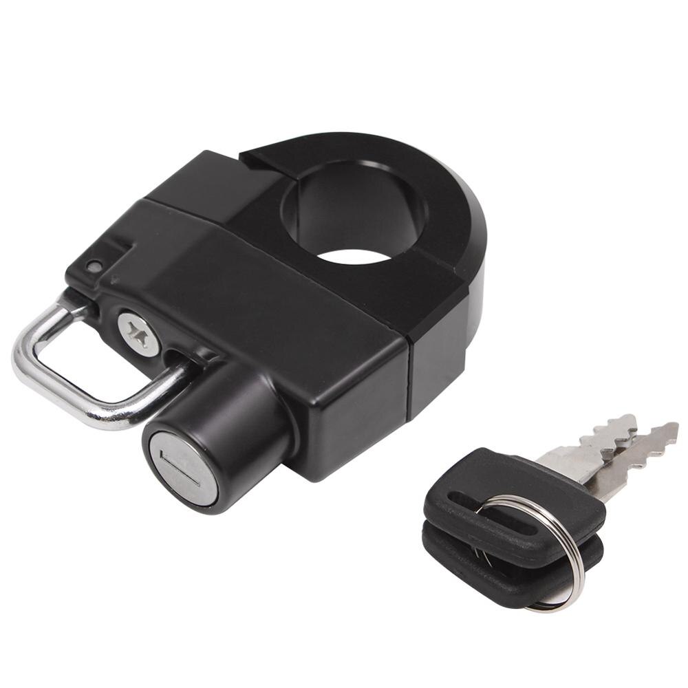 Cadenas de sécurité pour casque moto Cafe Racer | Verrouillage universel de 22mm pour casque de moto, 2 clés