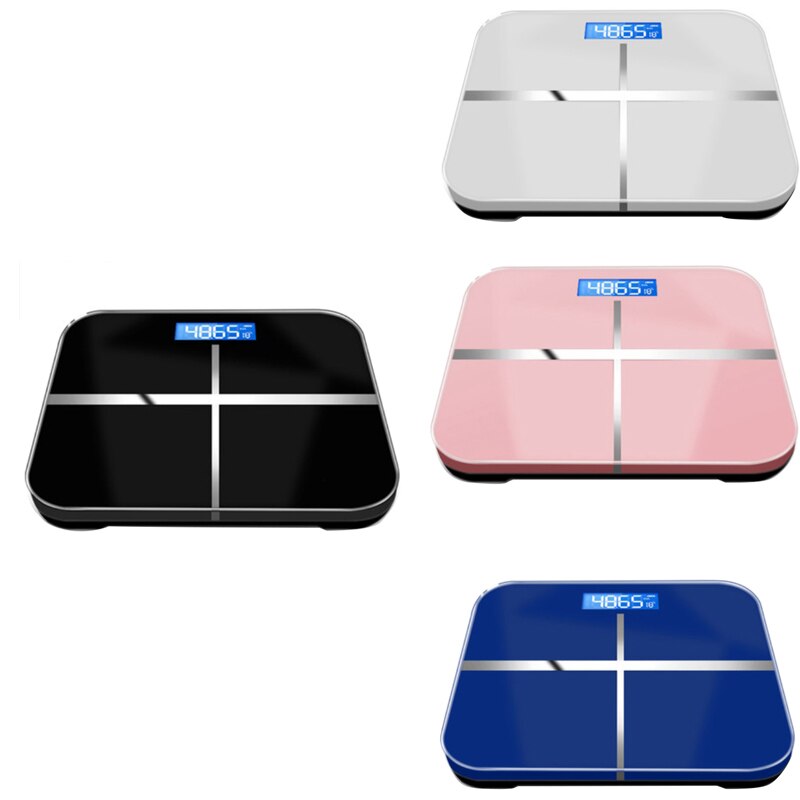 Household Bathroom Scale Digital Precision Weight Scale LCD Display Glass ligent Electronic Scale