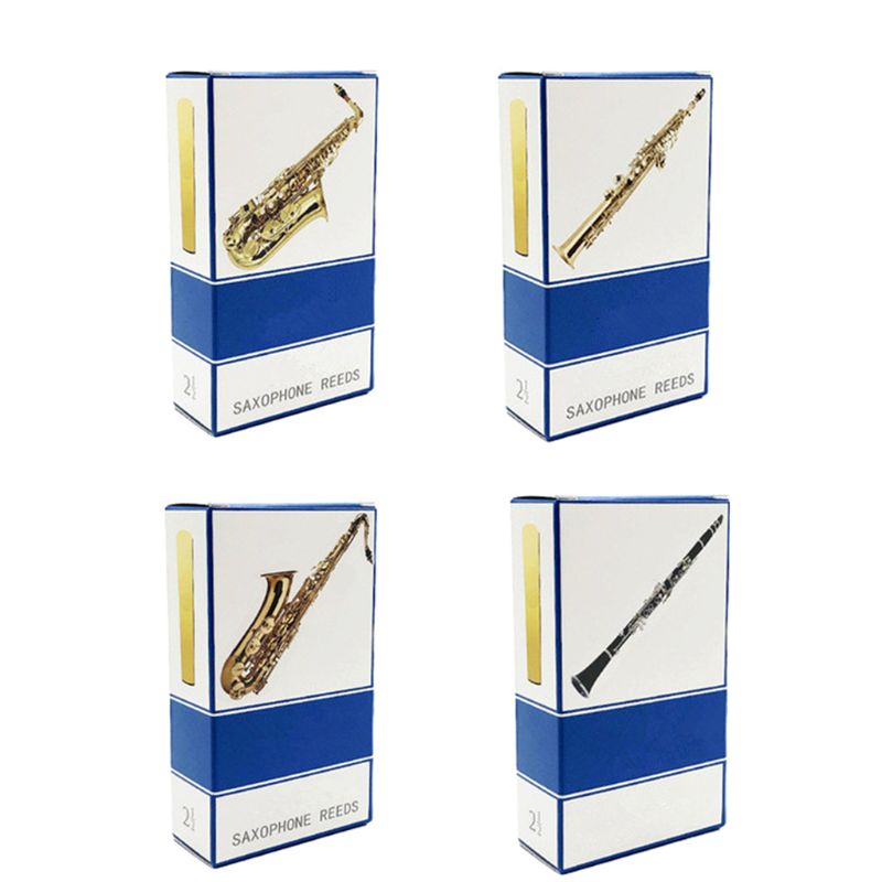 10 pièces/ensemble Alto/Soprano/ténor Saxophone anches force 2.5 sib clarinette Reed Instrument de musique accessoires