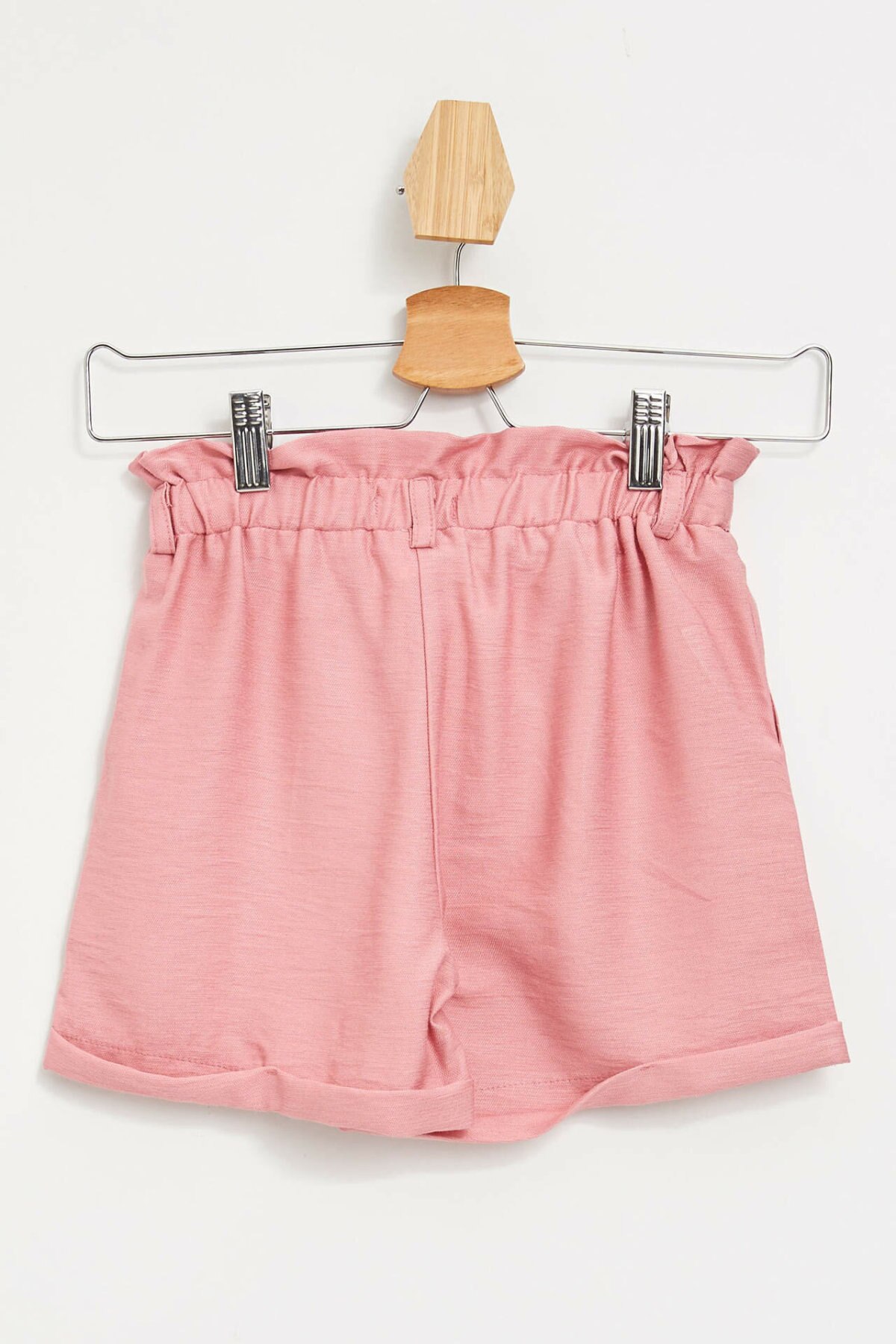 DeFacto Mädchen Sommer Lose Kurze Hosen Mädchen Rosa Rot Farbe Spitze-up Shorts Kinder Casual Nette Kurze Bottoms-L5102A619SM