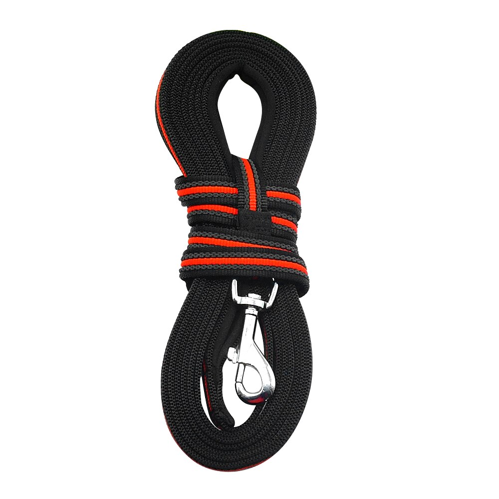 Hållbart stort hundkoppel nylon hundspårning träning koppel hundar långa koppel rep för schäfer rottweiler  k9 återkallelse