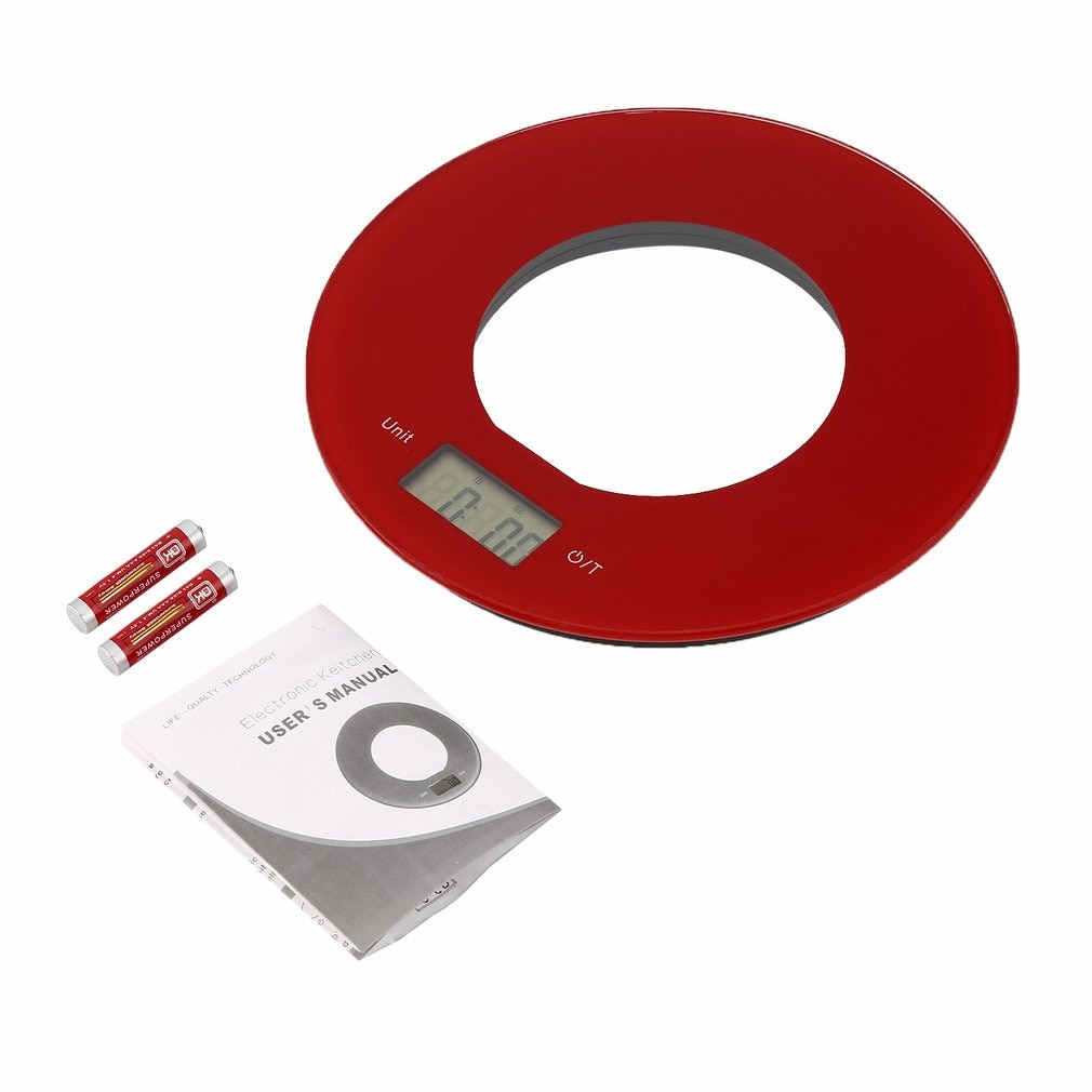 Ultra-thin Electronic Kitchen Scale Precise Scale with Touch Button Tare Function for Health & Beauty Life