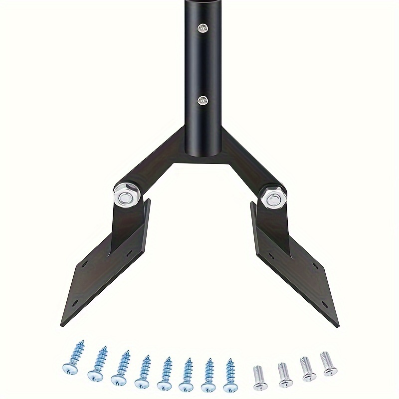 Weathervane Roof Mount,Weather Vanes for Yard Weather Station Mounting Pole Adjustable Thickened Wind Vane Bracket with Hardware: Default Title
