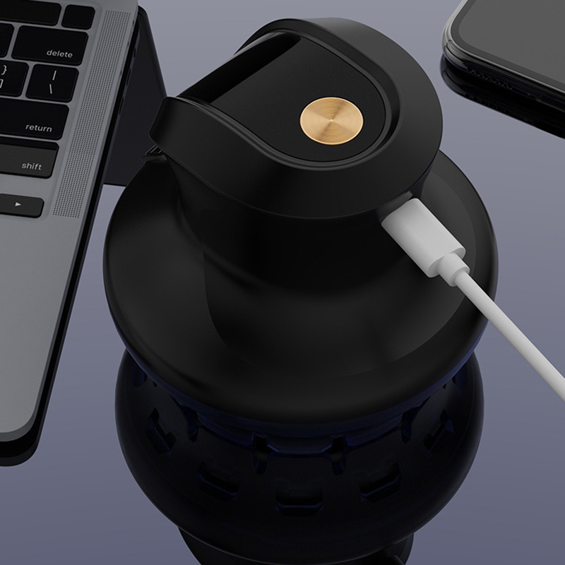 Tragbare Haarschneidegeräte, 360-Grad-Haarschneidemaschine, Klinge, elektrischer Haarschneider, USB, universelles Haarschneider-einstellen mit LED-Anzeige