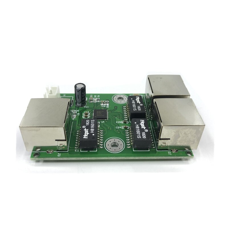 A Basso Costo di Cablaggio di Rete Scatola di Conversione Dei Dati di Estensione a Distanza Mini Ethernet 3 Porte 10/100Mbps con RJ45 interruttore Della Luce Modulo: 3port