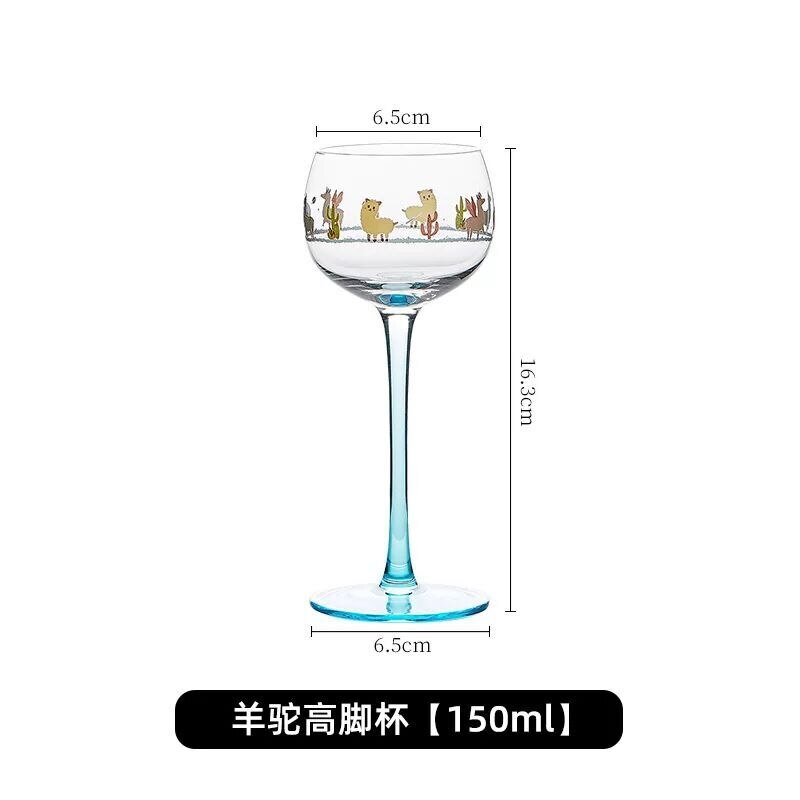 Elzas Stijl Kleine Man Rode Wijn Glas Vintage Goblet Glaswerk Restaurant Bar Leuke Cocktail Zoete Glas 150Ml: 1PCS