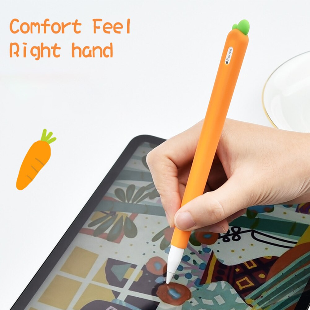 Abdeckung Bleistift Fall Nicht-slip Schützen Weiche Silikon Hülse Weiche Silicon Schutzhülle Zubehör für Apple Bleistift 1 2