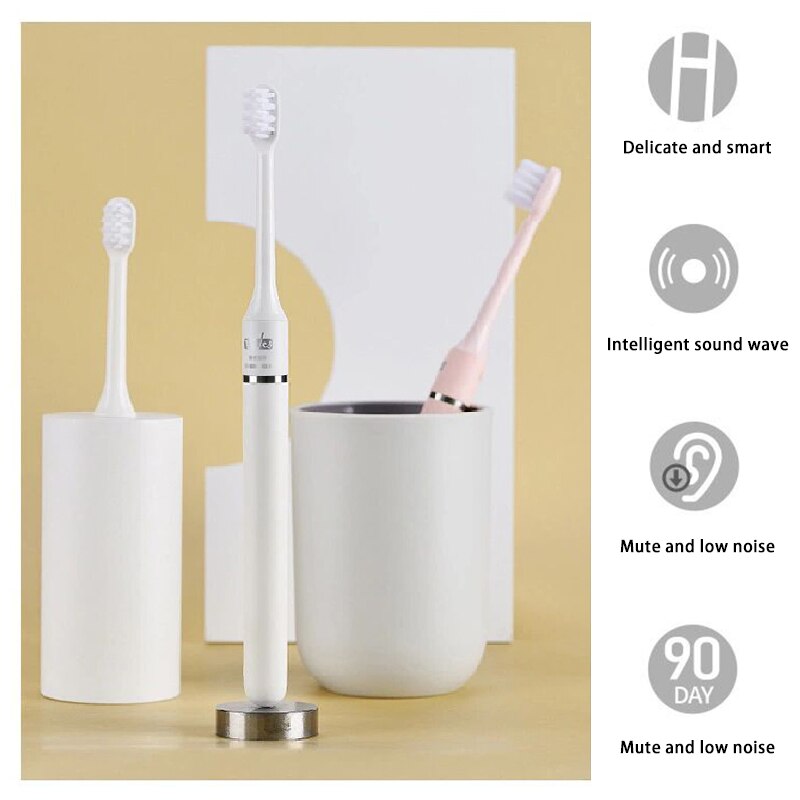 Portable Electric Toothbrush Powerful Sonic Cleaning Home Young Edition Whitening Toothbrush for Adults and Kids