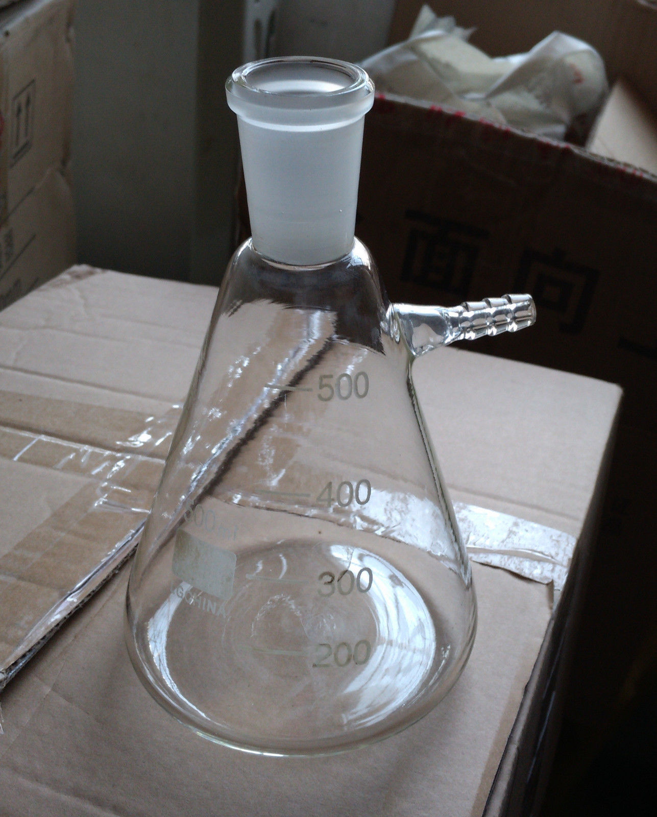 500ml,24/40,Glass Filtering Flask,Lab Filtration Bottle Chemistry Glassware