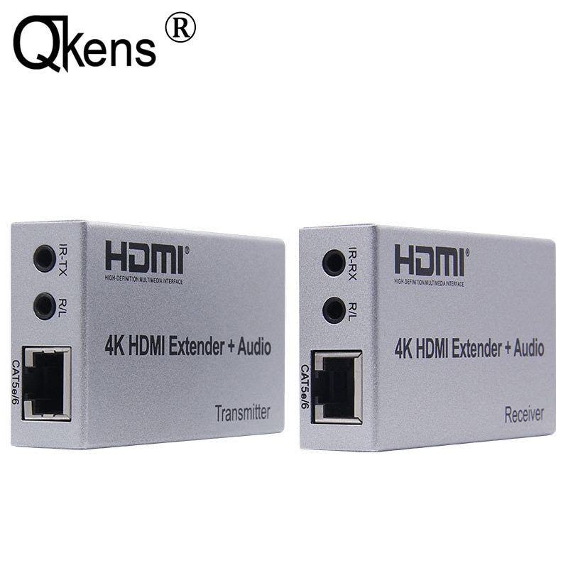 4K Hdmi Extender 100M R/L Audio Out Hdmi Signaal Extension Ir Controle Door Cat5E CAT6 RJ45 ethernet Lan Kabel Converter Tx Rx