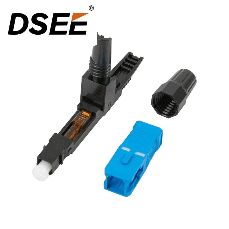 100PCS/Box FTTH SC UPC Single Mode Fiber Optic SC UPC Quick Connector SC UPC FTTH Fiber Optic Fast Connector