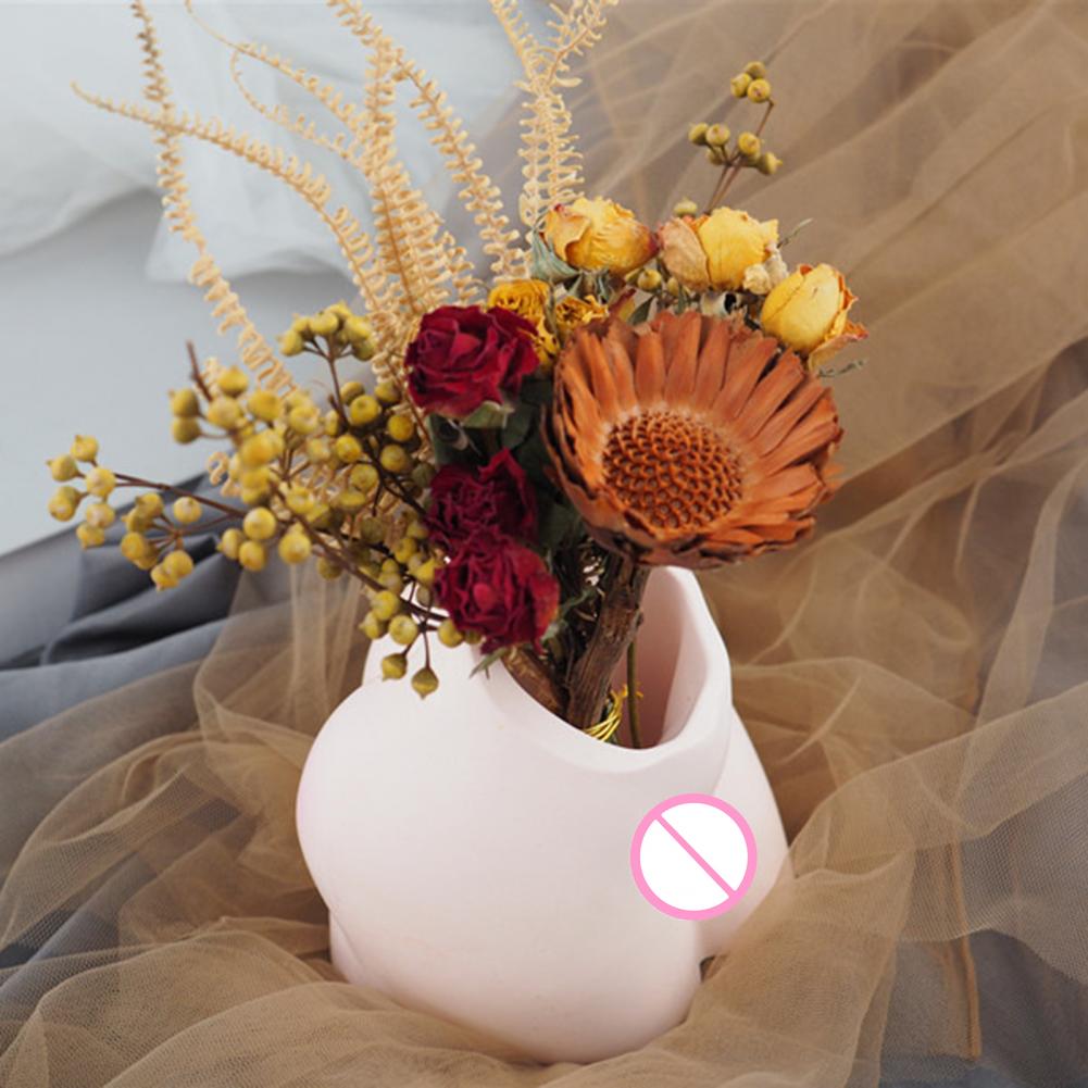 Porte-stylo en résine, 1 pièce, , moule de Vase à fleurs en forme de fesse, antiadhésif, libération facile, bricolage, moules en Silicone, décoration de Table