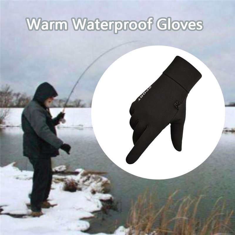 1 Paar Heren Winter Warme Handschoenen Waterdicht Winddicht Anti-Slip Handschoenen Winter Handschoenen Touchscreen Voor Fietsen En Outdoor Werk 6