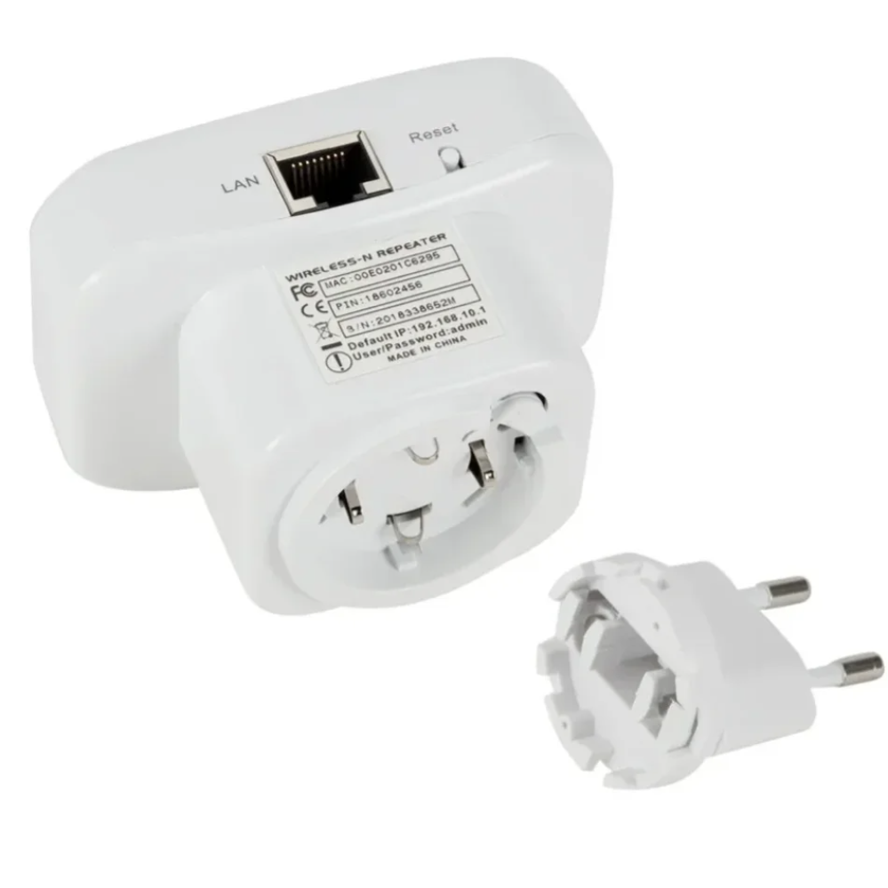 300Mbps WiFi Repeater WiFi Extender Amplifier WiFi Booster Wi Fi Signal 802.11N Long Range Wireless Wi-Fi Repeater Access Point: WHITE
