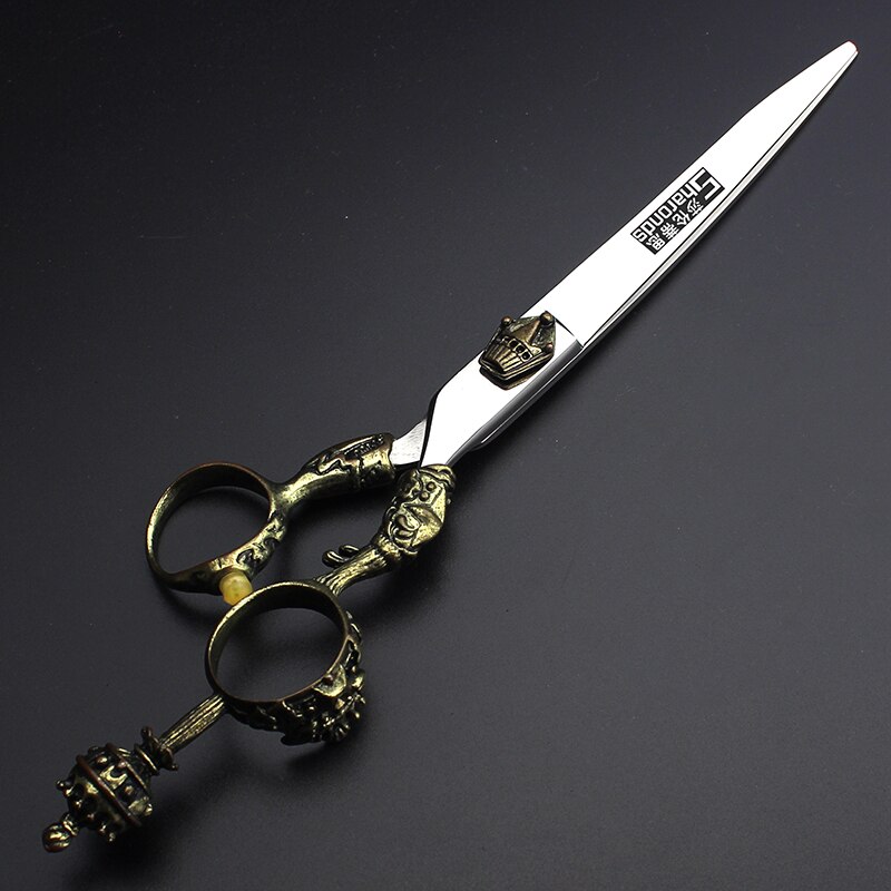 SHARONDS 6 Inch Thin Hairdressing Scissors Special Barber Shop Hairdressing Scissors Non-slip Wear-Resistant Anti-Rust Scissors