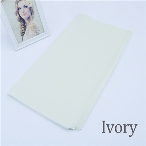 40 teile/los Einfarbig Seidenpapier Verpackung Faser Textur Blumen- wickelt DIY Blume Verpackung Weihnachten Gewebe Verpackung Papier: Elfenbein