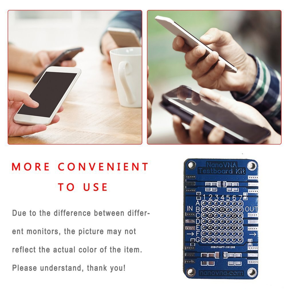 Vector Network Analysis Test Board Metal Test Board Portable Mini VNA Demonstration Test Board VNA Testboard Kit