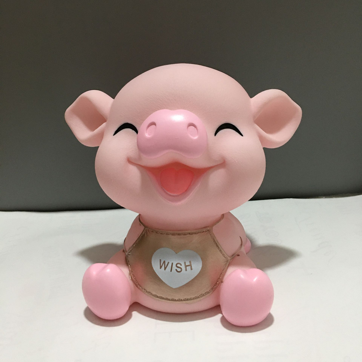 pink piggy bank children's room decoration cartoon anti-fall piggy bank home decor accessories modern: WISH  A