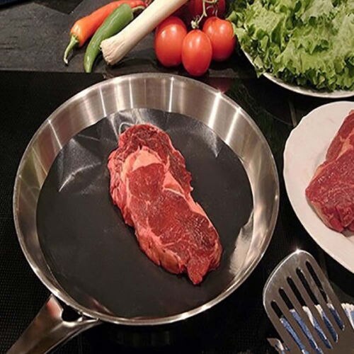2Pcs BBQ Grill Mat Teflon Reusable Sheet Resistant Non-Stick Barbecue Bake Meat Tools