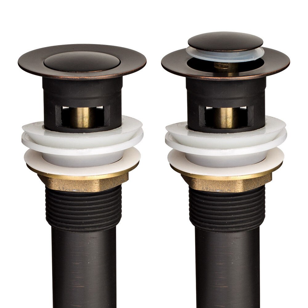 Bathroom Lavatory Oil Rubbed Bronze Basin Sink Drain Pop Up Grate Waste Drainer Waterlet Drains With Overflow Hole zsd018