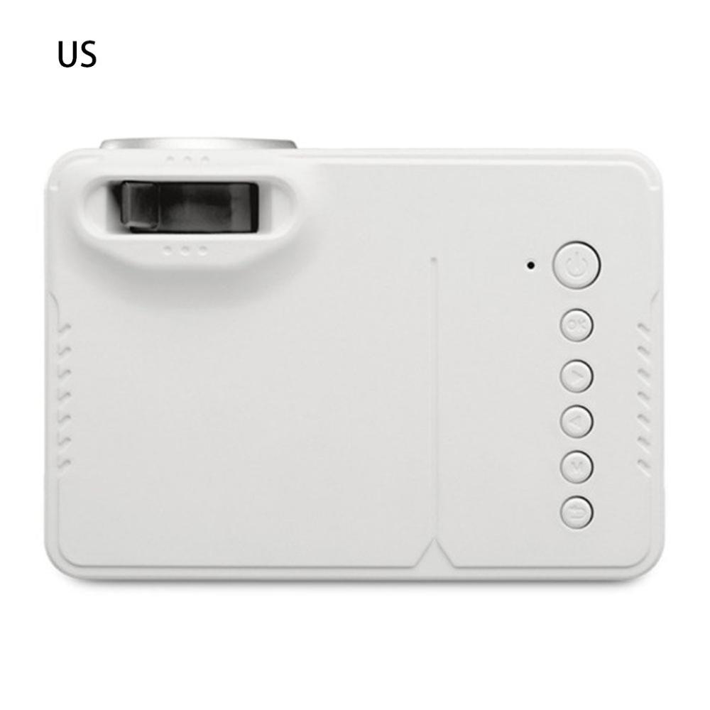 Wit Mini Micro Draagbare Home Entertainment Projector Ondersteunt 1080P Hd Mobiele Telefoon Verbinding Projector