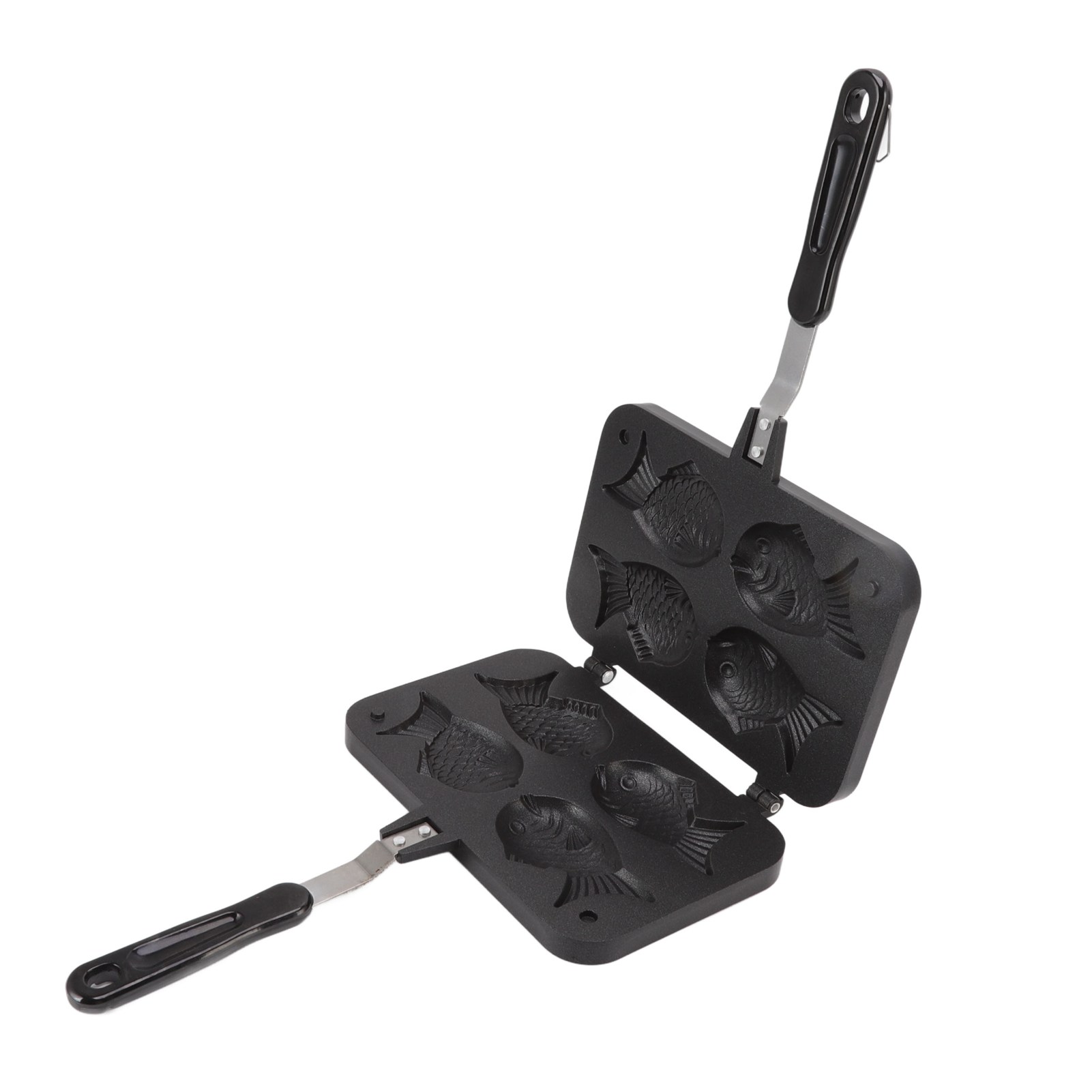 Taiyaki teglia in lega di alluminio antiaderente bifacciale Taiyaki a forma di pesce torta creatore cialda stampo da forno per la cucina di casa