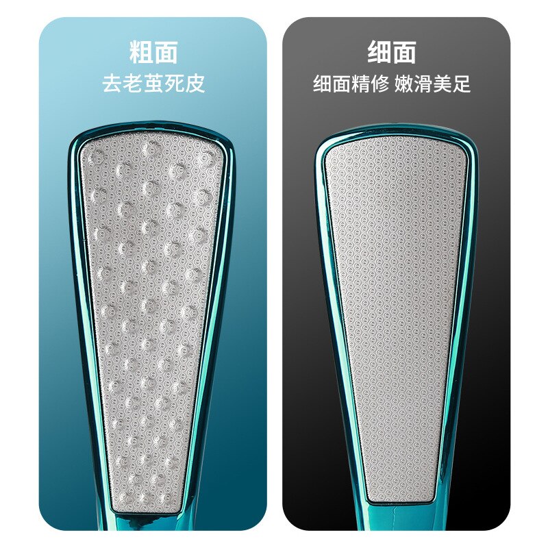 1 stk fotfil raspsliper død hud vakuum callusfjerner rustfritt stål fotskrubb hælfil til pedikyr fotpleieverktøy