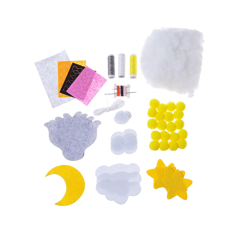Barneseng holder klapper brakett diy seng hengende dekor materiale pakke leketøy gravid mamma håndlagde leker roterende baby krybbe seng leker