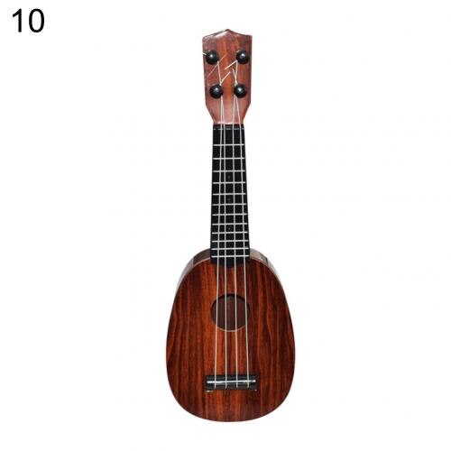 Kind Einfarbig Holz Ukulele Hawaiian Gitarre Griffbrett Saiten Instrument Spielzeug Gitarre Linde Musical Instruments: 10