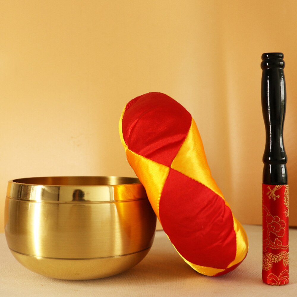 1 Set Sound Bowl Singing Bowl Meditation Spiritual Bowl with Stick