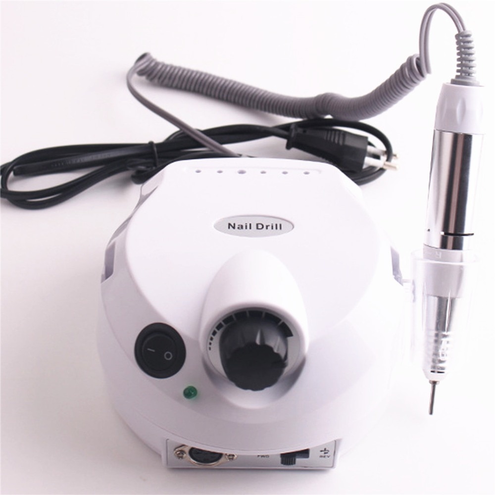 Torno eléctrico para manicura y pedicura, lijadora de uñas grande de 35000RPM, juego de cortadoras de fresado, brocas de decoración de uñas