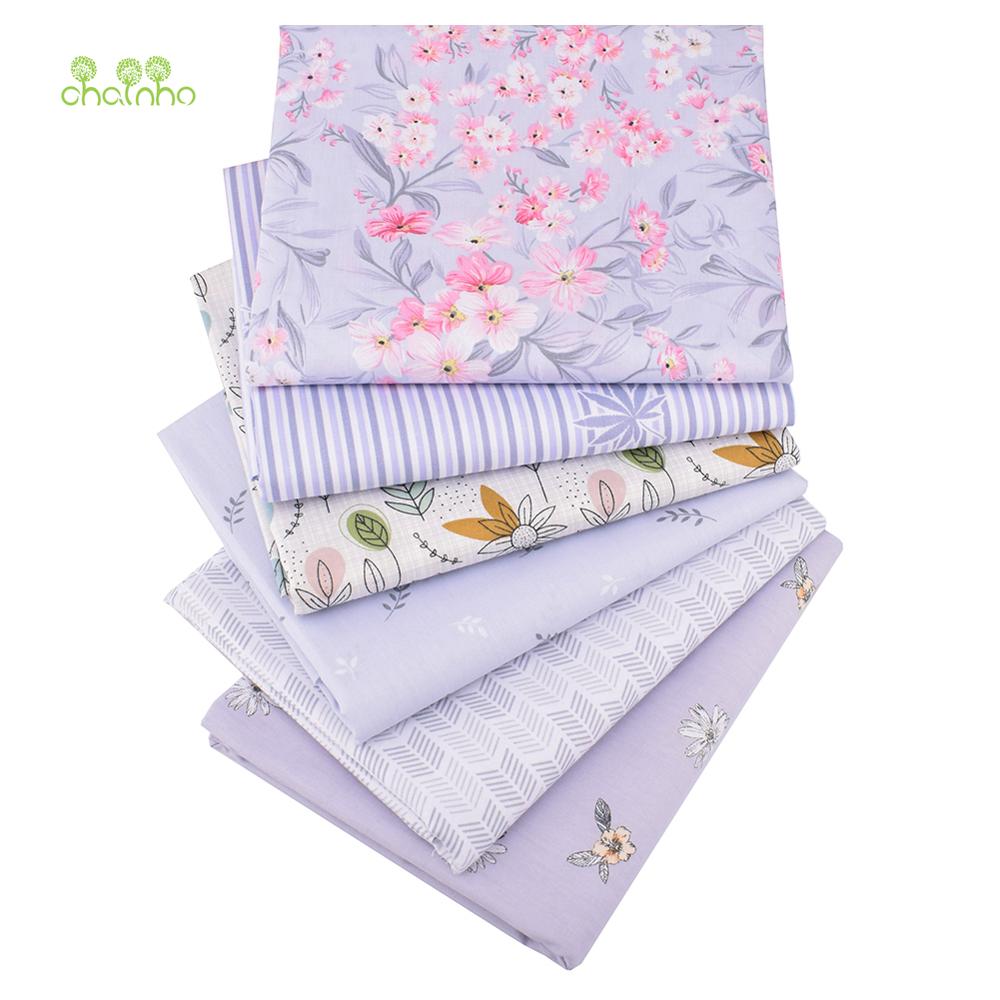 Chainho, Grijs Bloemen Serie, Gedrukt Twill Katoen Stof, patchwork Doek Voor Diy Naaien Quilten Baby & Kind Materiaal, 100x160cm