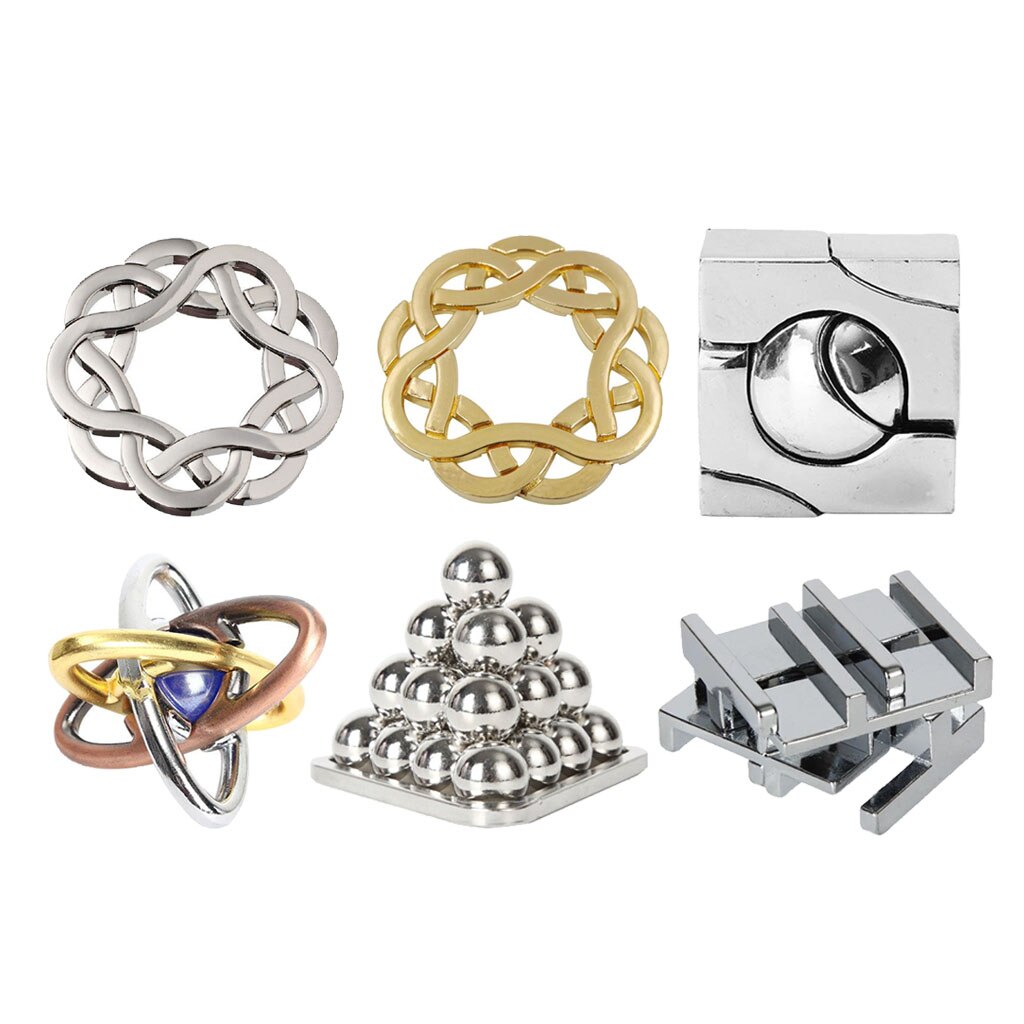 Classic Lock Brain Teaser Puzzle Toys Hard Intelligence Qi Test