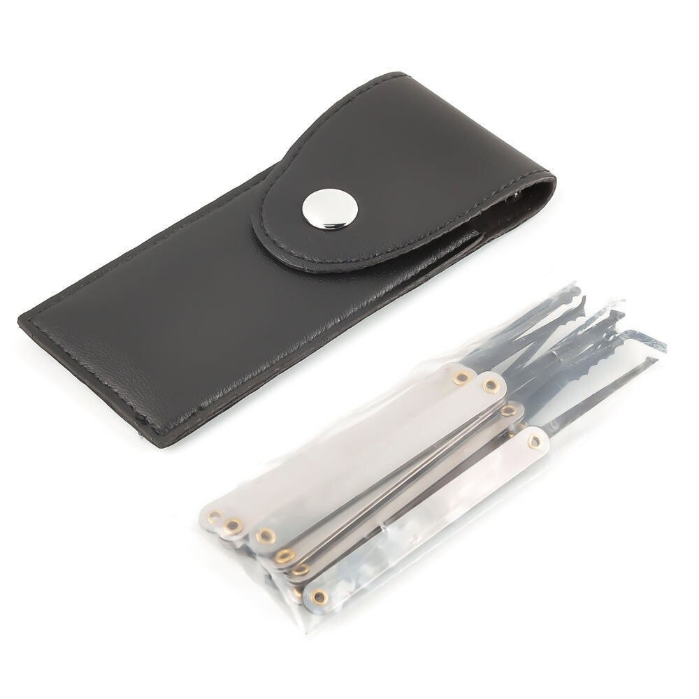 15PCS Practice Lock Pick Set Transparent Visible Copper Padlock Locksmith Supplies For Training Skill Hand Tools Hardware