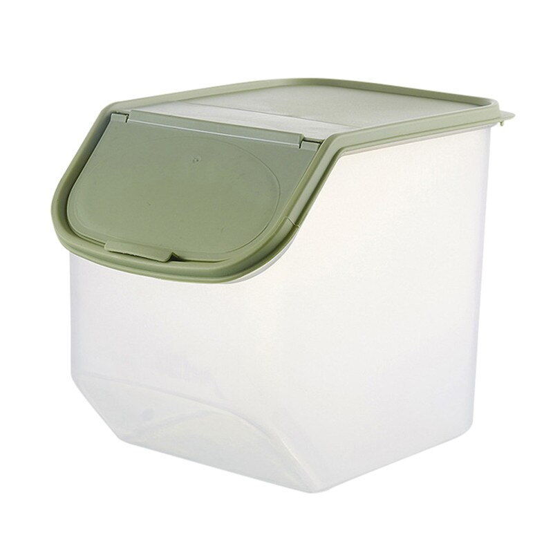 Storage Box Container Kitchen Rice Fruit Storage Box Barrel Grain Large Capacity Candy Snack Dry Grain Food Boxes Slide Cover @C: C / L