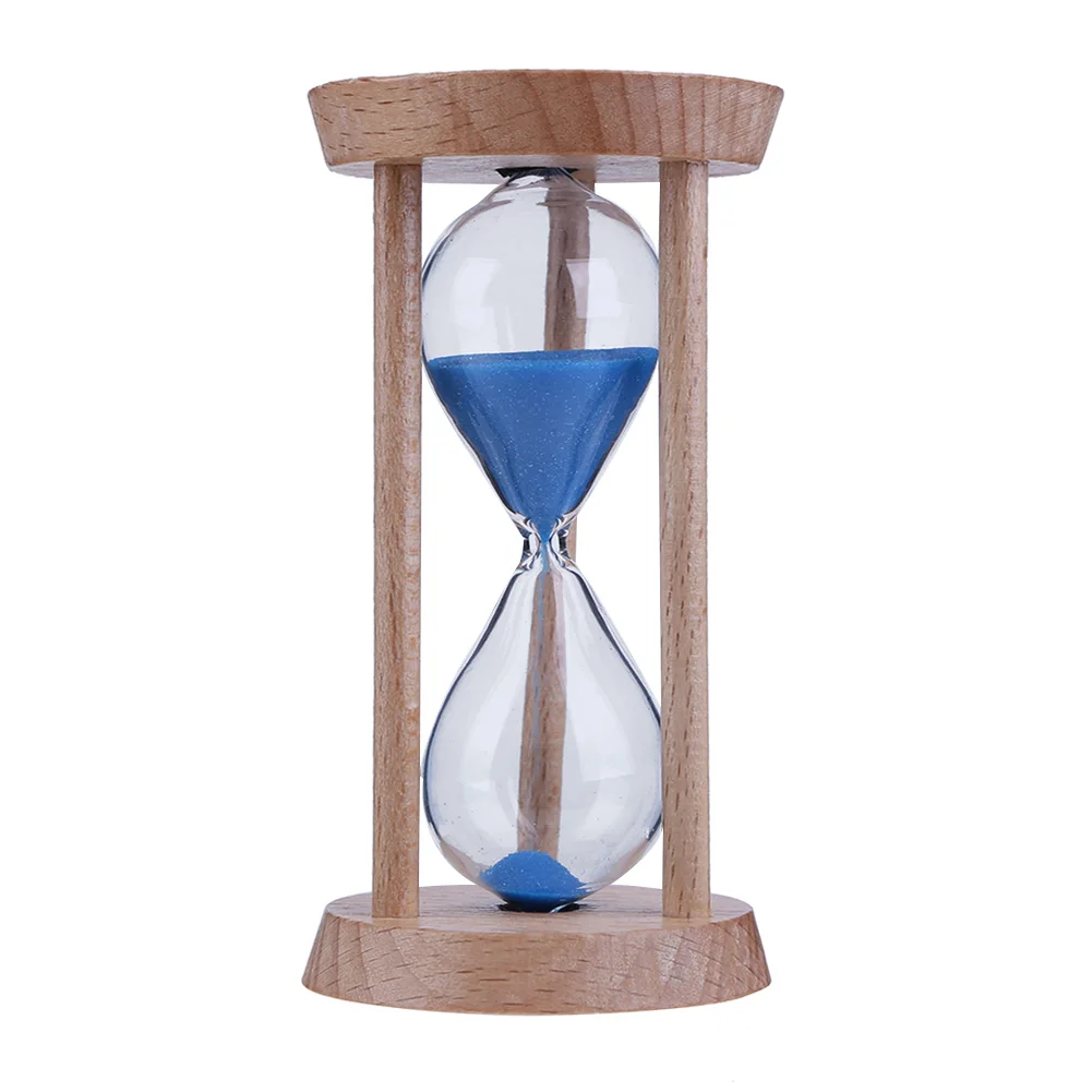 Reloj de arena artesanal, temporizador de reloj de arena de 3 minutos, reloj de arena, temporizador de cepillo de dientes para niños, decoración del hogar, de cumpleaños para niños: Azul