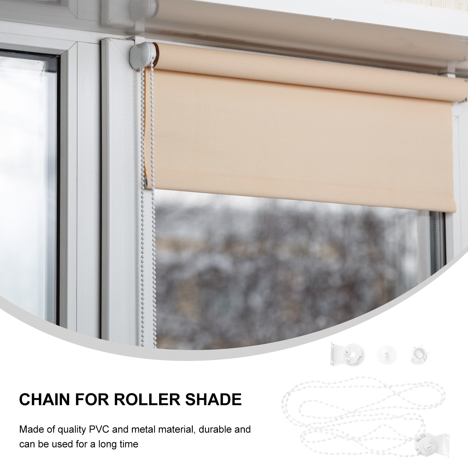 Rouleau Store Chaîne Perlée Cordon Embrayage Forme De «U» avec Noyau Métallique Store Embrayage Forme De «U» avec Noyau Métallique Stores