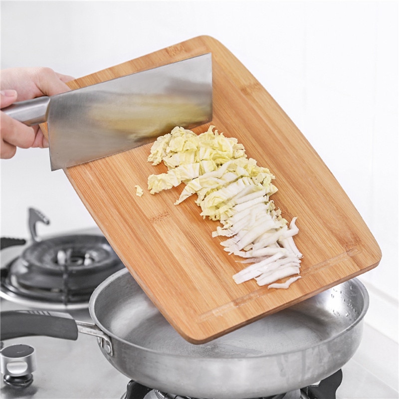 Chopping Block Healthy and Bamboo Cutting Board with Hanging Hole for Meat Cheese Fruit Vegetables