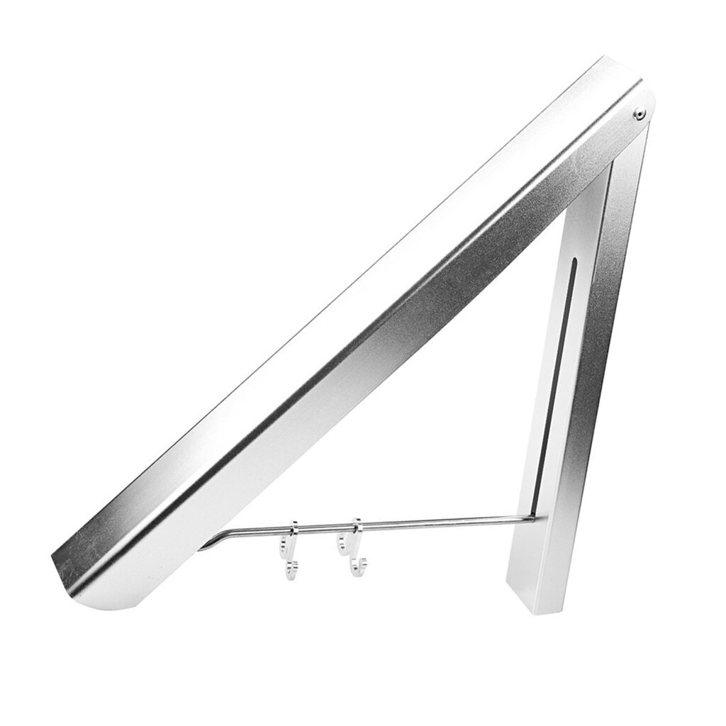 Clothes Hanger Rod Wall Mount Space Saver Clothing Organizer Laundry Room