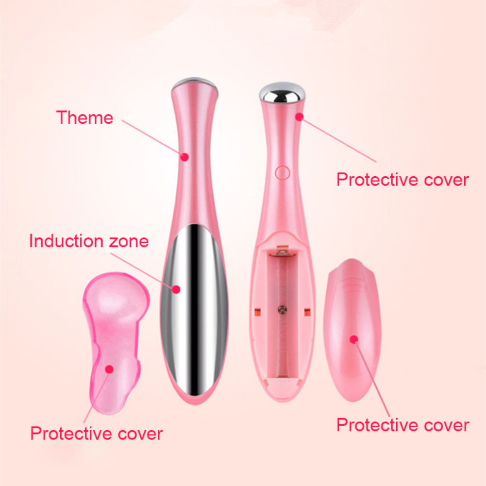 Portable Electric Eye Skin Massage Device Facial Vibration Dark Circle Magic Stick Anti Bag Pouch Wrinkle Eye Care Tools TSLM1