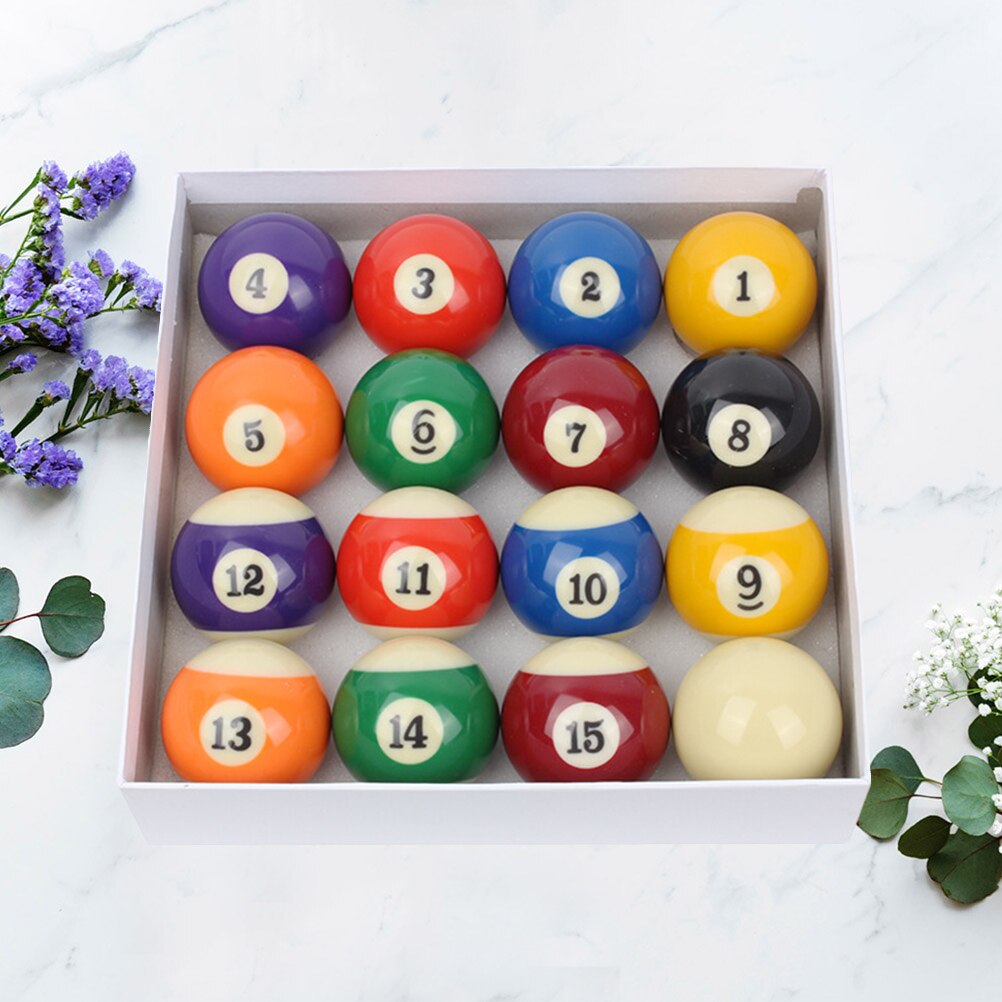 1 impostato/16 pz 48 MILLIMETRI Palla Da Biliardo kit Numero di Stile di Dimensioni Regolamentari Biliardo piscina palle impostato Completo per A casa del club di Gioco Forniture