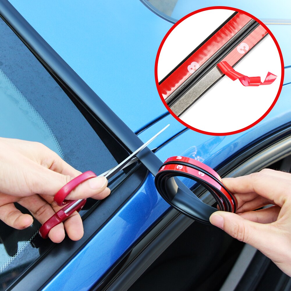 Auto Rubberen Afdichting Strips Auto Afdichting Protector Sticker Venster Rand Voorruit Dak Rubber Afdichtstrip Geluidsisolatie Accessoires