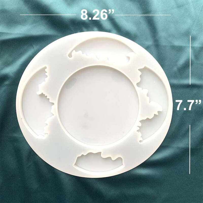 Resin Coaster Molds -2 PCS Resin Coaster Molds for Epoxy Resin and Polymer Clay Crafts -Ocean Coaster and Galaxy Coaster