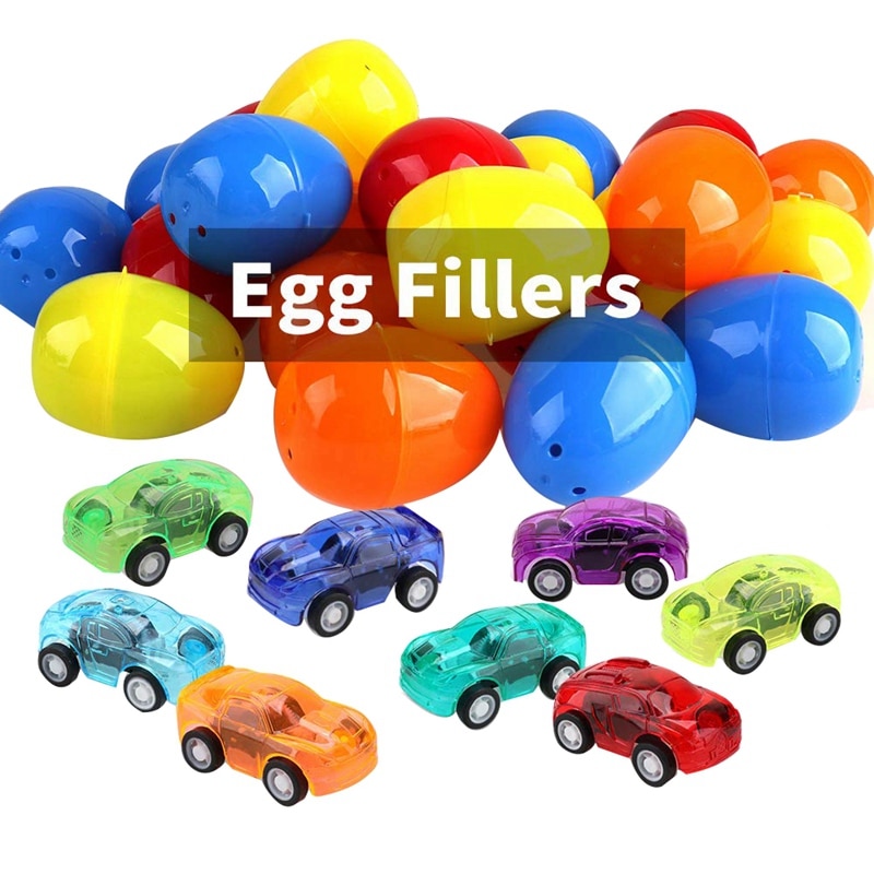 48 Pack Color Transparent Pull Back Toy Car, Kids Birthday Party (Random Color)